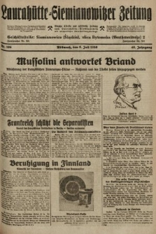 Laurahütte-Siemianowitzer Zeitung : enzige älteste und gelesenste Zeitung von Laurahütte-Siemianowitz mit wöchentlicher Unterhaitungsbeilage. 1930, nr 106