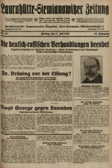 Laurahütte-Siemianowitzer Zeitung : enzige älteste und gelesenste Zeitung von Laurahütte-Siemianowitz mit wöchentlicher Unterhaitungsbeilage. 1930, nr 107