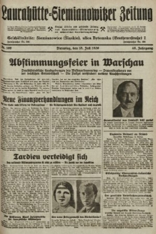 Laurahütte-Siemianowitzer Zeitung : enzige älteste und gelesenste Zeitung von Laurahütte-Siemianowitz mit wöchentlicher Unterhaitungsbeilage. 1930, nr 109