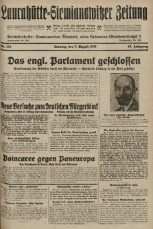 Laurahütte-Siemianowitzer Zeitung : enzige älteste und gelesenste Zeitung von Laurahütte-Siemianowitz mit wöchentlicher Unterhaitungsbeilage. 1930, nr 120