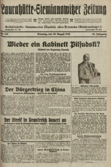 Laurahütte-Siemianowitzer Zeitung : enzige älteste und gelesenste Zeitung von Laurahütte-Siemianowitz mit wöchentlicher Unterhaitungsbeilage. 1930, nr 133