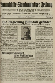 Laurahütte-Siemianowitzer Zeitung : enzige älteste und gelesenste Zeitung von Laurahütte-Siemianowitz mit wöchentlicher Unterhaitungsbeilage. 1930, nr 134