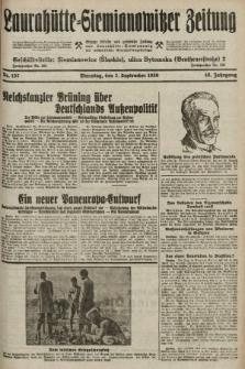 Laurahütte-Siemianowitzer Zeitung : enzige älteste und gelesenste Zeitung von Laurahütte-Siemianowitz mit wöchentlicher Unterhaitungsbeilage. 1930, nr 137