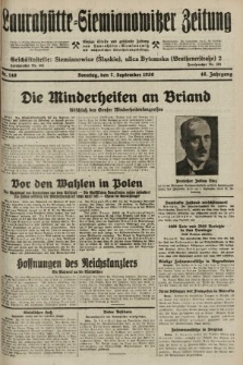 Laurahütte-Siemianowitzer Zeitung : enzige älteste und gelesenste Zeitung von Laurahütte-Siemianowitz mit wöchentlicher Unterhaitungsbeilage. 1930, nr 140