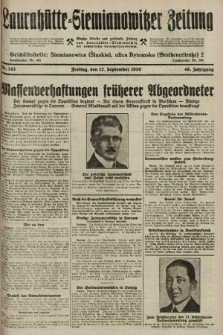 Laurahütte-Siemianowitzer Zeitung : enzige älteste und gelesenste Zeitung von Laurahütte-Siemianowitz mit wöchentlicher Unterhaitungsbeilage. 1930, nr 143
