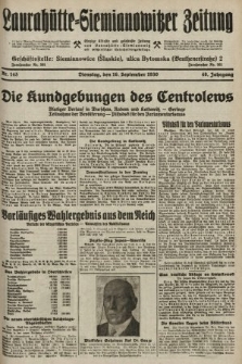 Laurahütte-Siemianowitzer Zeitung : enzige älteste und gelesenste Zeitung von Laurahütte-Siemianowitz mit wöchentlicher Unterhaitungsbeilage. 1930, nr 145