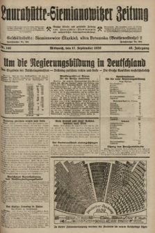 Laurahütte-Siemianowitzer Zeitung : enzige älteste und gelesenste Zeitung von Laurahütte-Siemianowitz mit wöchentlicher Unterhaitungsbeilage. 1930, nr 146