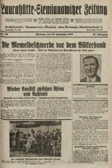 Laurahütte-Siemianowitzer Zeitung : enzige älteste und gelesenste Zeitung von Laurahütte-Siemianowitz mit wöchentlicher Unterhaitungsbeilage. 1930, nr 149