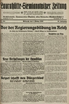 Laurahütte-Siemianowitzer Zeitung : enzige älteste und gelesenste Zeitung von Laurahütte-Siemianowitz mit wöchentlicher Unterhaitungsbeilage. 1930, nr 154