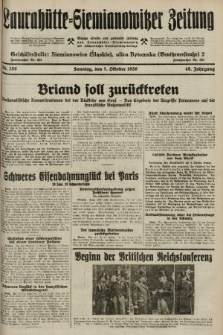 Laurahütte-Siemianowitzer Zeitung : enzige älteste und gelesenste Zeitung von Laurahütte-Siemianowitz mit wöchentlicher Unterhaitungsbeilage. 1930, nr 156