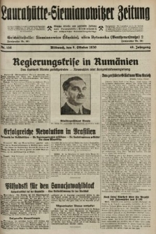 Laurahütte-Siemianowitzer Zeitung : enzige älteste und gelesenste Zeitung von Laurahütte-Siemianowitz mit wöchentlicher Unterhaitungsbeilage. 1930, nr 158