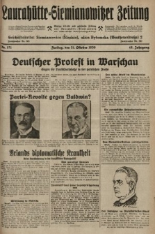 Laurahütte-Siemianowitzer Zeitung : enzige älteste und gelesenste Zeitung von Laurahütte-Siemianowitz mit wöchentlicher Unterhaitungsbeilage. 1930, nr 171