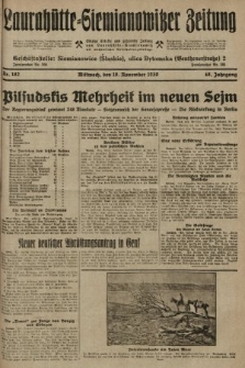 Laurahütte-Siemianowitzer Zeitung : enzige älteste und gelesenste Zeitung von Laurahütte-Siemianowitz mit wöchentlicher Unterhaitungsbeilage. 1930, nr 182