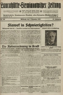 Laurahütte-Siemianowitzer Zeitung : enzige älteste und gelesenste Zeitung von Laurahütte-Siemianowitz mit wöchentlicher Unterhaitungsbeilage. 1930, nr 190