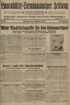 Laurahütte-Siemianowitzer Zeitung : enzige älteste und gelesenste Zeitung von Laurahütte-Siemianowitz mit wöchentlicher Unterhaitungsbeilage. 1930, nr 194