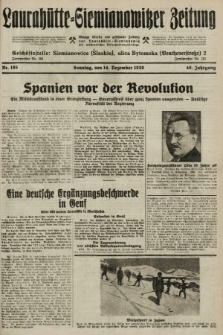 Laurahütte-Siemianowitzer Zeitung : enzige älteste und gelesenste Zeitung von Laurahütte-Siemianowitz mit wöchentlicher Unterhaitungsbeilage. 1930, nr 195