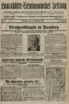 Laurahütte-Siemianowitzer Zeitung : enzige älteste und gelesenste Zeitung von Laurahütte-Siemianowitz mit wöchentlicher Unterhaitungsbeilage. 1930, nr 204