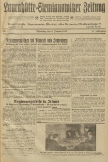 Laurahütte-Siemianowitzer Zeitung : enzige älteste und gelesenste Zeitung von Laurahütte-Siemianowitz mit wöchentlicher Unterhaitungsbeilage. 1933, nr 2