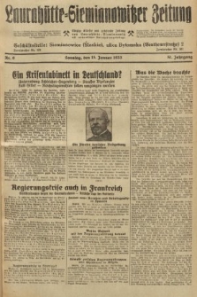 Laurahütte-Siemianowitzer Zeitung : enzige älteste und gelesenste Zeitung von Laurahütte-Siemianowitz mit wöchentlicher Unterhaitungsbeilage. 1933, nr 9