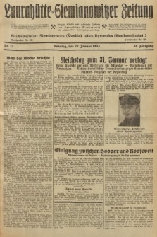 Laurahütte-Siemianowitzer Zeitung : enzige älteste und gelesenste Zeitung von Laurahütte-Siemianowitz mit wöchentlicher Unterhaitungsbeilage. 1933, nr 13