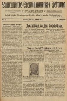 Laurahütte-Siemianowitzer Zeitung : enzige älteste und gelesenste Zeitung von Laurahütte-Siemianowitz mit wöchentlicher Unterhaitungsbeilage. 1933, nr 17