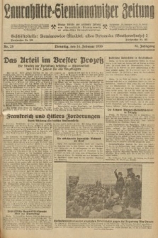 Laurahütte-Siemianowitzer Zeitung : enzige älteste und gelesenste Zeitung von Laurahütte-Siemianowitz mit wöchentlicher Unterhaitungsbeilage. 1933, nr 25