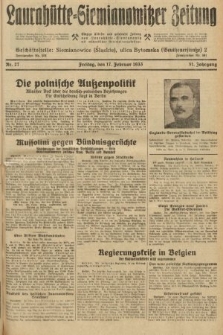 Laurahütte-Siemianowitzer Zeitung : enzige älteste und gelesenste Zeitung von Laurahütte-Siemianowitz mit wöchentlicher Unterhaitungsbeilage. 1933, nr 27