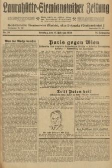 Laurahütte-Siemianowitzer Zeitung : enzige älteste und gelesenste Zeitung von Laurahütte-Siemianowitz mit wöchentlicher Unterhaitungsbeilage. 1933, nr 28