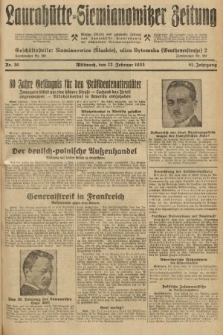 Laurahütte-Siemianowitzer Zeitung : enzige älteste und gelesenste Zeitung von Laurahütte-Siemianowitz mit wöchentlicher Unterhaitungsbeilage. 1933, nr 30