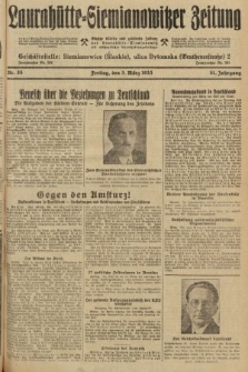 Laurahütte-Siemianowitzer Zeitung : enzige älteste und gelesenste Zeitung von Laurahütte-Siemianowitz mit wöchentlicher Unterhaitungsbeilage. 1933, nr 35