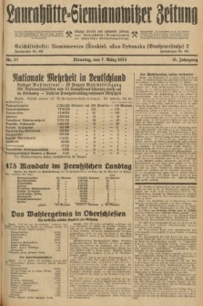 Laurahütte-Siemianowitzer Zeitung : enzige älteste und gelesenste Zeitung von Laurahütte-Siemianowitz mit wöchentlicher Unterhaitungsbeilage. 1933, nr 37