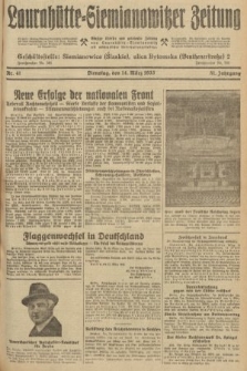 Laurahütte-Siemianowitzer Zeitung : enzige älteste und gelesenste Zeitung von Laurahütte-Siemianowitz mit wöchentlicher Unterhaitungsbeilage. 1933, nr 41