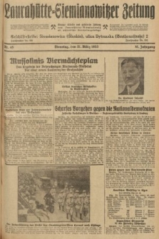Laurahütte-Siemianowitzer Zeitung : enzige älteste und gelesenste Zeitung von Laurahütte-Siemianowitz mit wöchentlicher Unterhaitungsbeilage. 1933, nr 45