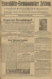 Laurahütte-Siemianowitzer Zeitung : enzige älteste und gelesenste Zeitung von Laurahütte-Siemianowitz mit wöchentlicher Unterhaitungsbeilage. 1933, nr 49