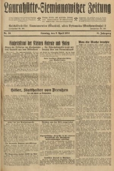 Laurahütte-Siemianowitzer Zeitung : enzige älteste und gelesenste Zeitung von Laurahütte-Siemianowitz mit wöchentlicher Unterhaitungsbeilage. 1933, nr 56
