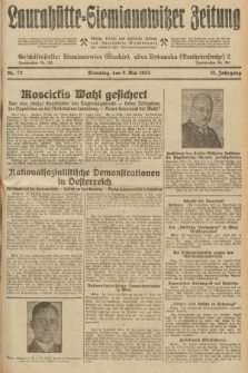 Laurahütte-Siemianowitzer Zeitung : enzige älteste und gelesenste Zeitung von Laurahütte-Siemianowitz mit wöchentlicher Unterhaitungsbeilage. 1933, nr 72