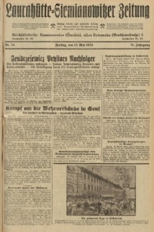 Laurahütte-Siemianowitzer Zeitung : enzige älteste und gelesenste Zeitung von Laurahütte-Siemianowitz mit wöchentlicher Unterhaitungsbeilage. 1933, nr 74