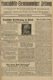 Laurahütte-Siemianowitzer Zeitung : enzige älteste und gelesenste Zeitung von Laurahütte-Siemianowitz mit wöchentlicher Unterhaitungsbeilage. 1933, nr 79