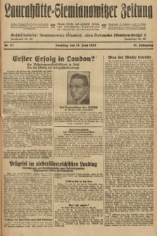Laurahütte-Siemianowitzer Zeitung : enzige älteste und gelesenste Zeitung von Laurahütte-Siemianowitz mit wöchentlicher Unterhaitungsbeilage. 1933, nr 92