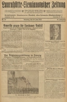 Laurahütte-Siemianowitzer Zeitung : enzige älteste und gelesenste Zeitung von Laurahütte-Siemianowitz mit wöchentlicher Unterhaitungsbeilage. 1933, nr 93