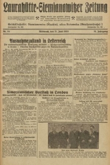 Laurahütte-Siemianowitzer Zeitung : enzige älteste und gelesenste Zeitung von Laurahütte-Siemianowitz mit wöchentlicher Unterhaitungsbeilage. 1933, nr 94
