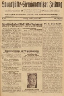 Laurahütte-Siemianowitzer Zeitung : enzige älteste und gelesenste Zeitung von Laurahütte-Siemianowitz mit wöchentlicher Unterhaitungsbeilage. 1932, nr 10