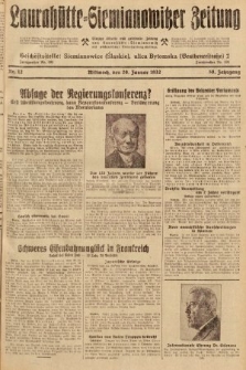 Laurahütte-Siemianowitzer Zeitung : enzige älteste und gelesenste Zeitung von Laurahütte-Siemianowitz mit wöchentlicher Unterhaitungsbeilage. 1932, nr 12