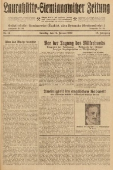 Laurahütte-Siemianowitzer Zeitung : enzige älteste und gelesenste Zeitung von Laurahütte-Siemianowitz mit wöchentlicher Unterhaitungsbeilage. 1932, nr 14