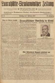 Laurahütte-Siemianowitzer Zeitung : enzige älteste und gelesenste Zeitung von Laurahütte-Siemianowitz mit wöchentlicher Unterhaitungsbeilage. 1932, nr 21