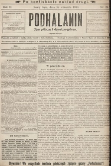 Podhalanin : pismo polityczne i ekonomiczno-społeczne. R. 2, 1900, nr 21