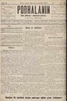 Podhalanin : pismo polityczne i ekonomiczno-społeczne. R. 2, 1900, nr 22