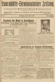 Laurahütte-Siemianowitzer Zeitung : enzige älteste und gelesenste Zeitung von Laurahütte-Siemianowitz mit wöchentlicher Unterhaitungsbeilage. 1932, nr 42
