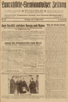 Laurahütte-Siemianowitzer Zeitung : enzige älteste und gelesenste Zeitung von Laurahütte-Siemianowitz mit wöchentlicher Unterhaitungsbeilage. 1932, nr 60