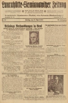 Laurahütte-Siemianowitzer Zeitung : enzige älteste und gelesenste Zeitung von Laurahütte-Siemianowitz mit wöchentlicher Unterhaitungsbeilage. 1932, nr 63